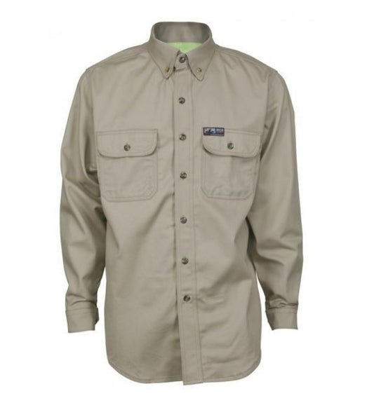 MCR Safety Summit Breeze® FR Vented Long Sleeve Shirt, Khaki - CAT2 (SBS2003)