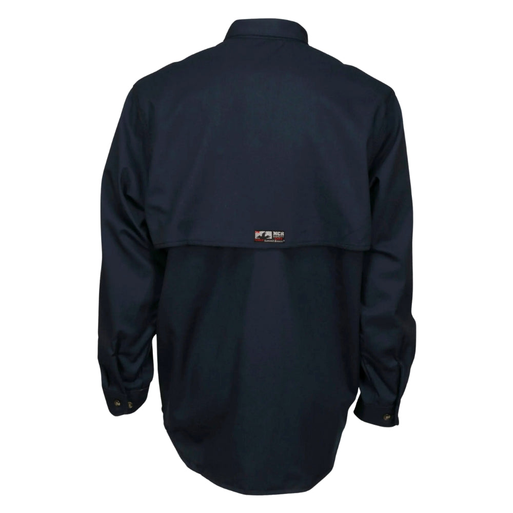 MCR Safety Summit Breeze® FR Vented Long Sleeve Shirt, Navy - CAT2 (SBS2002)